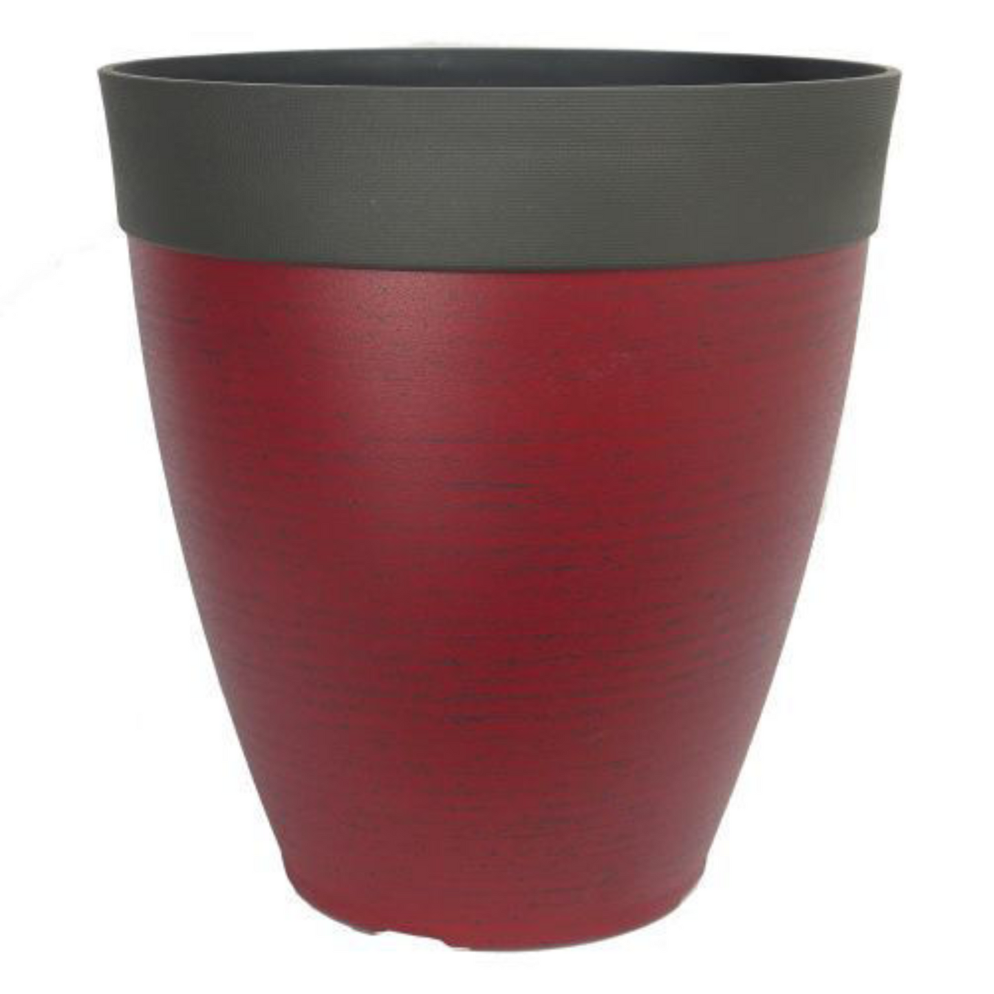 Gala Planter Burgundy Stone Effect 26L Plant Pot 39cm Home Outdoor Garden Flower