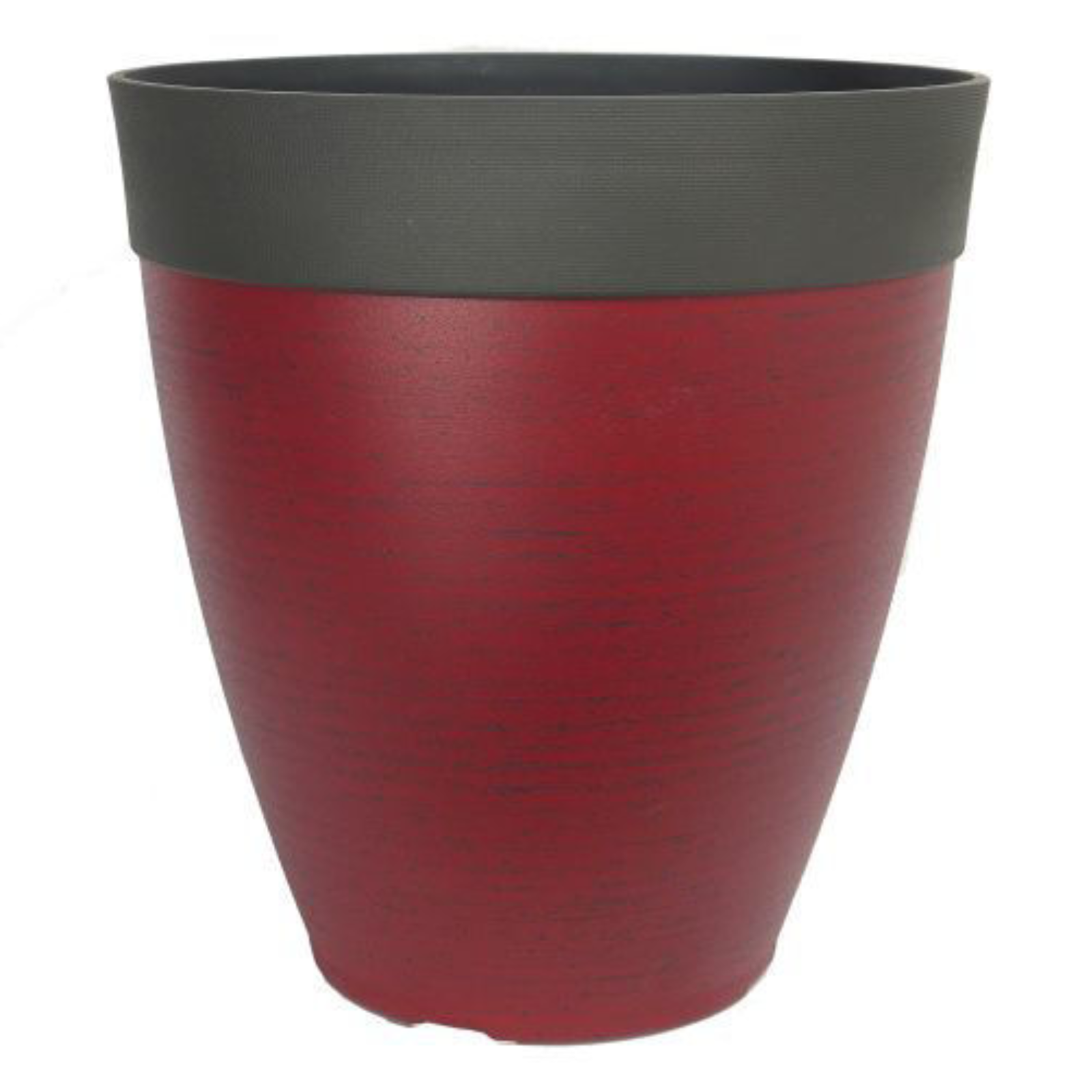 Gala Planter Burgundy Stone Effect 26L Plant Pot 39cm Home Outdoor Garden Flower