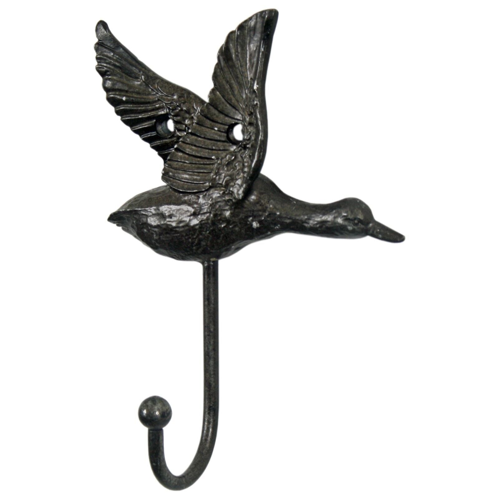 Metal Duck Flying Vintage Birds Hook Leads Coat Keys Wall Hanger Hook Single