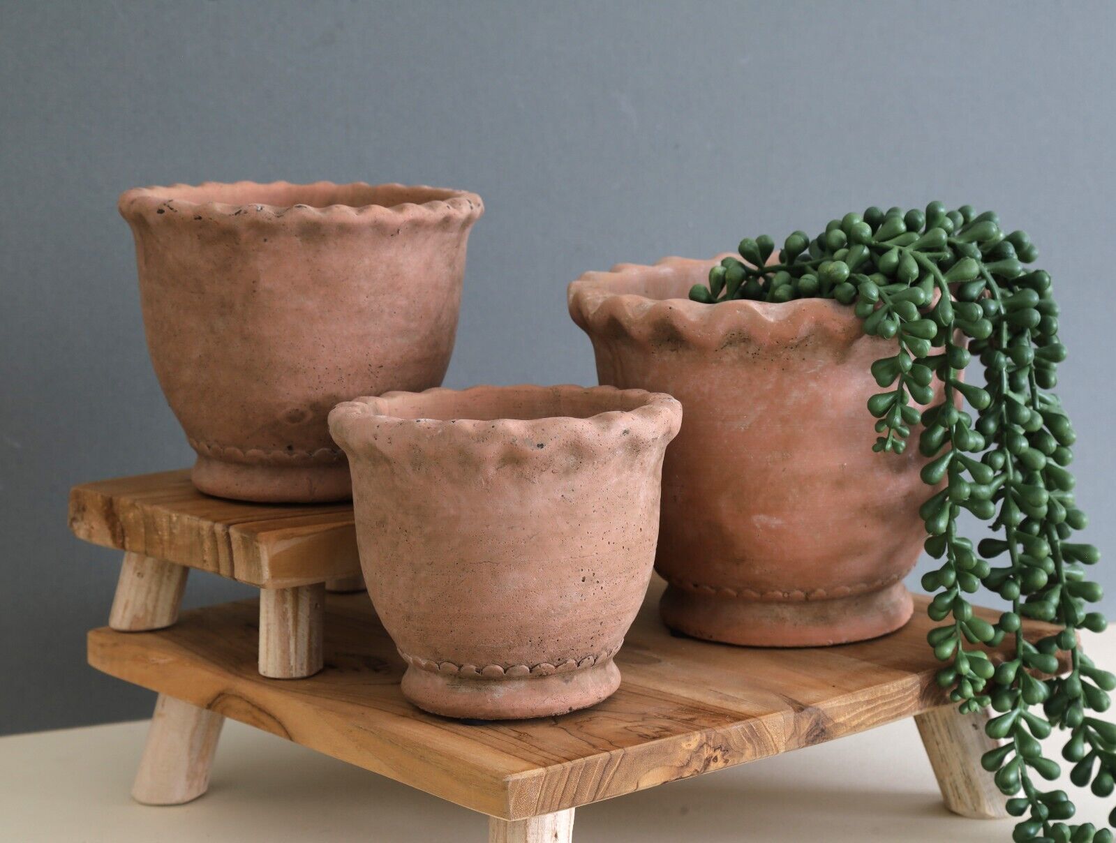 Aged Terracotta Plant Pot Planter Cover Clay Flowers Herbs Indoor Outdoor Flower