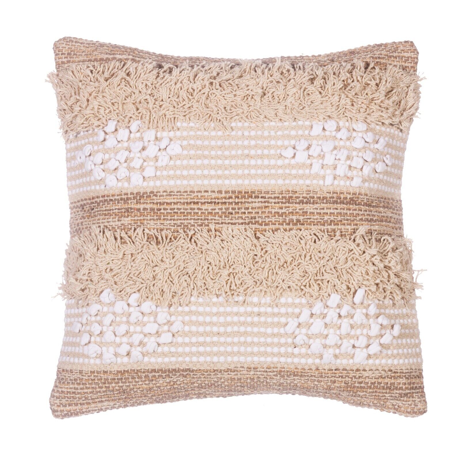 6Pc Knitted Filled Diamond Cushion 40x40cm Boho Luxury Bohemian Cushion Sofa