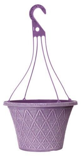 Hanging Baskets 6Pc 30cm 12In Purple Raisin Outdoor Planter Deco Outdoor Pot