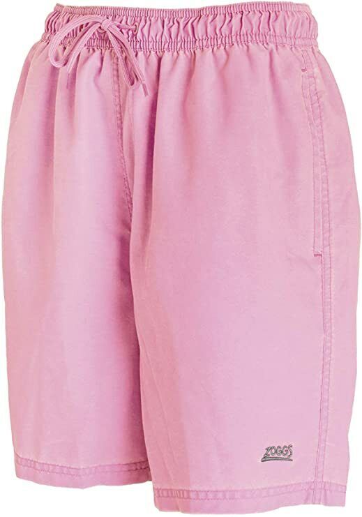 Zoggs Boys Mosman Washed Swim Pool Shorts Pink Medium Beach Costume Trunks