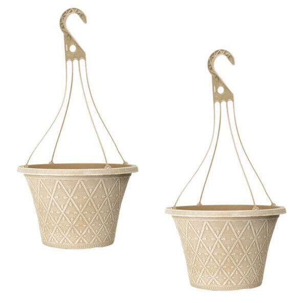 Plastic Summer Spring Planters Plant Pots Hanging Baskets Troughs Powdered Pots