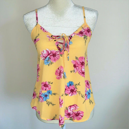 Girls Women Floral Pink Yellow Summer Beach Sleeveless Top Shirt Dress New