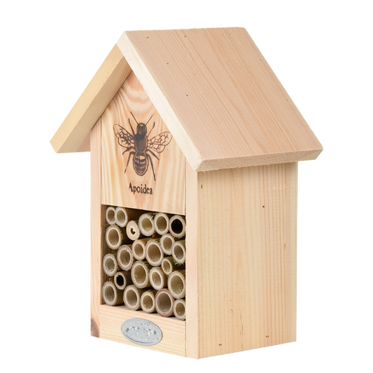 Wooden Insect Bee House Natural Wood Bug Hotel Shelter Garden Nest FSC Certified