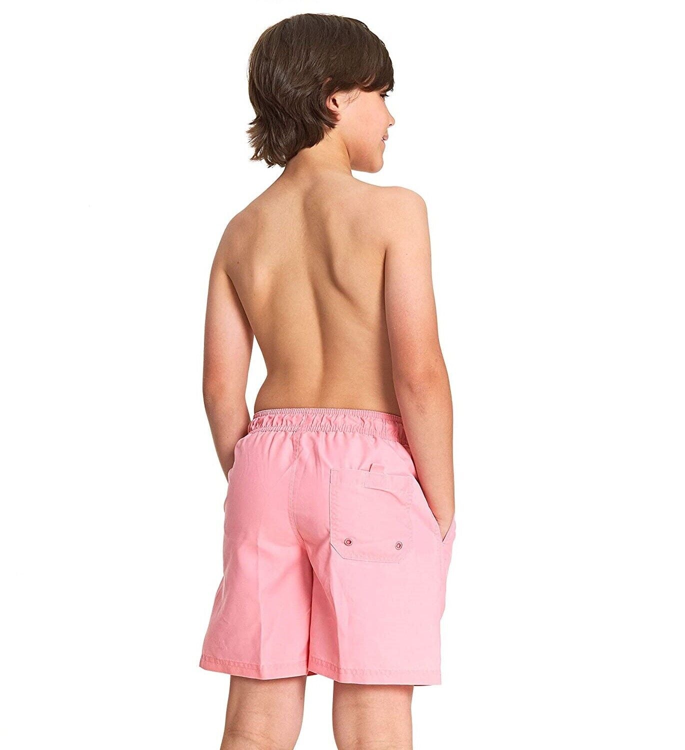 Zoggs Boys Mosman Washed Swim Pool Shorts Pink Medium Beach Costume Trunks