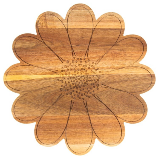 Daisy Wooden Kitchen Chopping Board Cutting Serving Worktop Platter Home