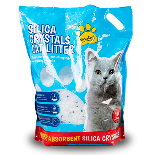 2Pc Silica Crystals Cat Litter 10L Comfort Non Clumping Natural & Biodegradable