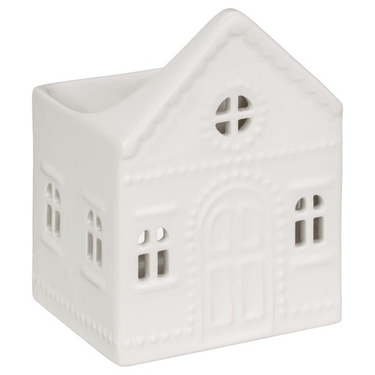 Ceramic Gingerbread House Oil Burner Tealight Holder Wax Melt Warmer Aroma Home