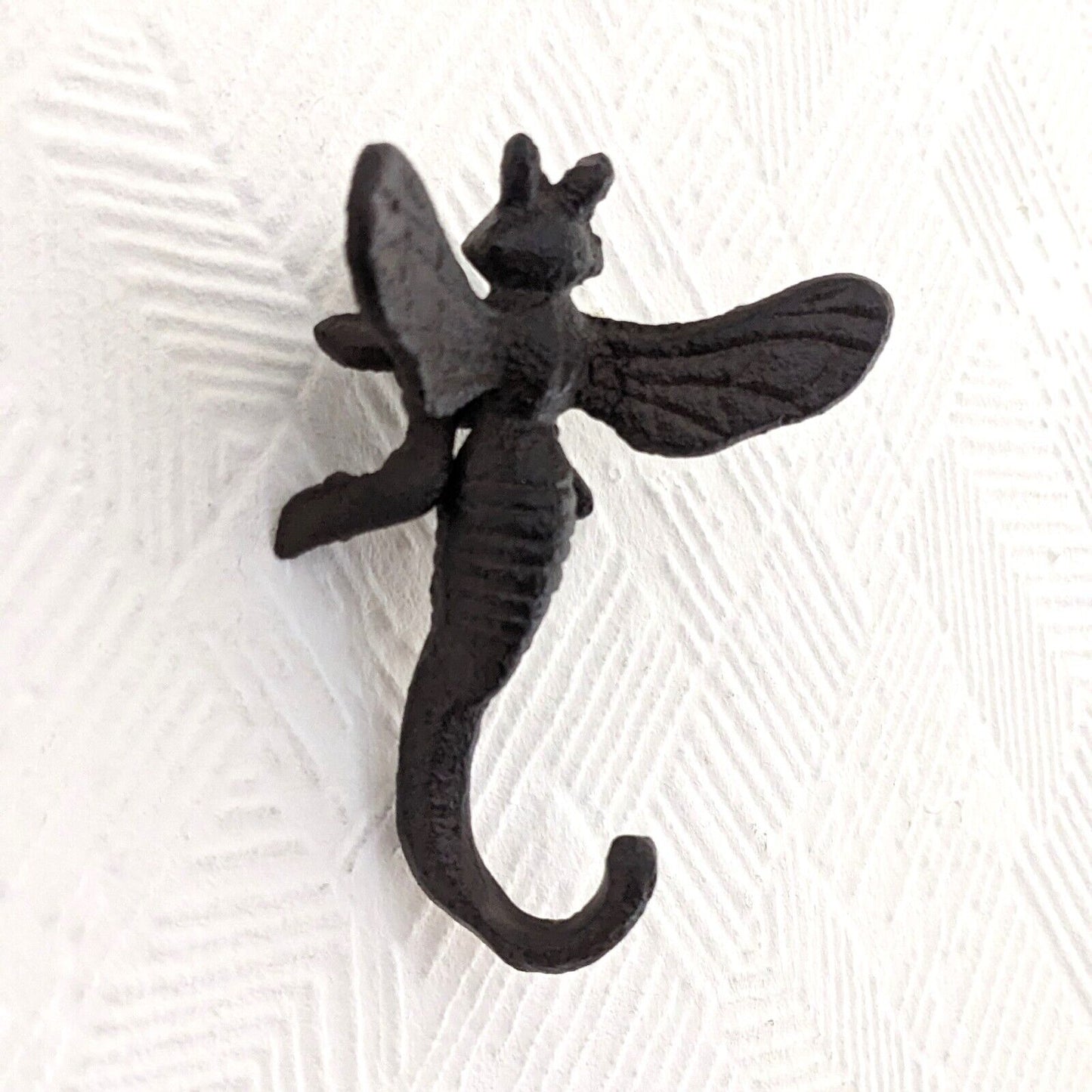 Cast Iron Bee Wall Mounted Hook Keys Scarf Tools Hanger Garden Home Decor Heavy