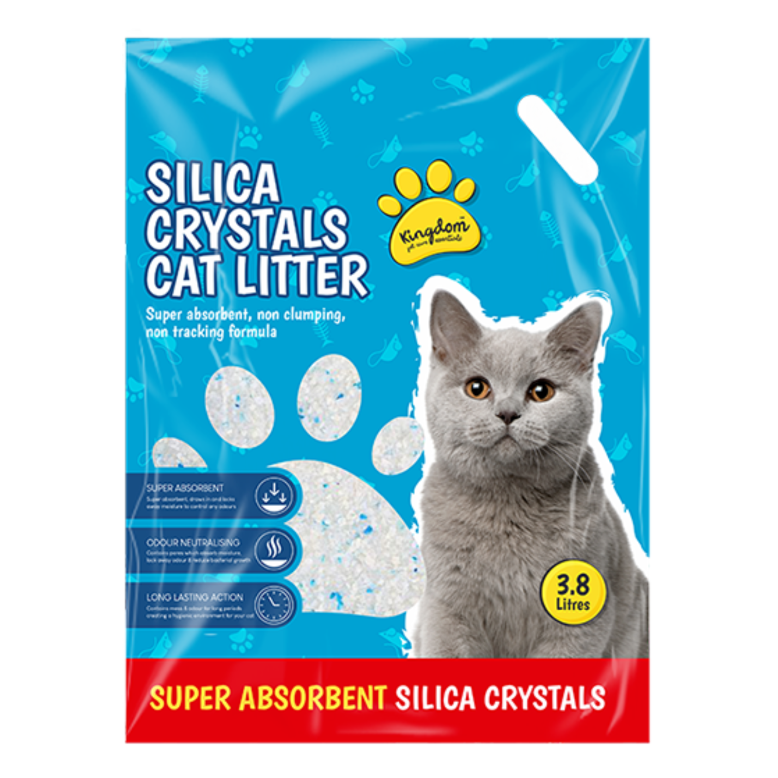 5Pc Silica Crystals Cat Litter 3.8L Comfort Non Clumping Natural & Biodegradable