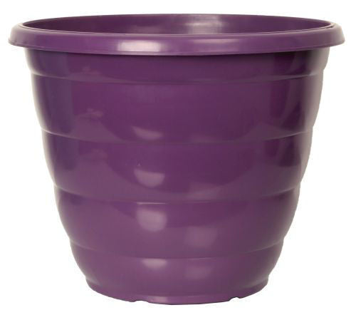 2 Pcs 30cm Purple Beehive Plant Pots Garden Outdoor 9.5L Gloss Patio Planter