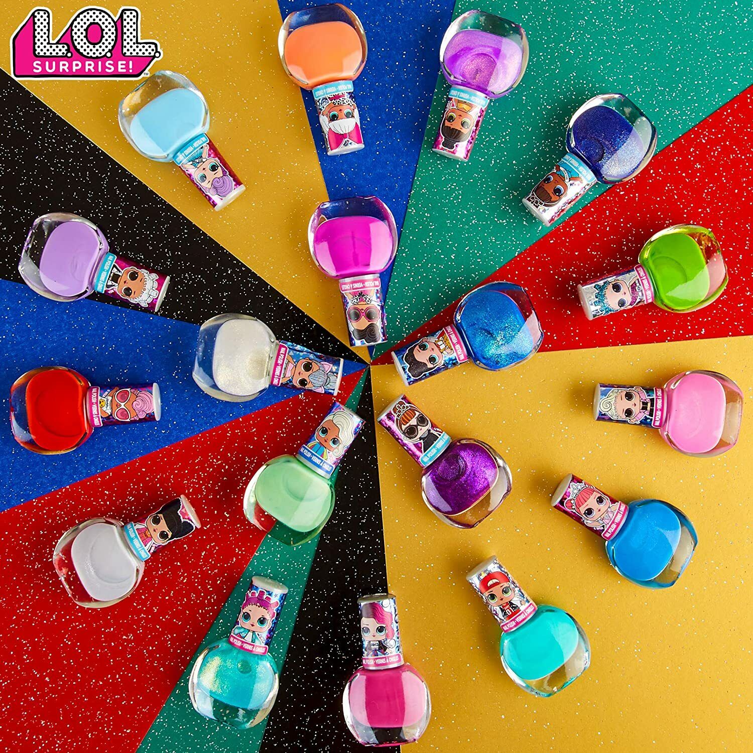 18Pc L.O.L. Surprise Nail Polish Kids Girls Peelable Varnish Make Up Set