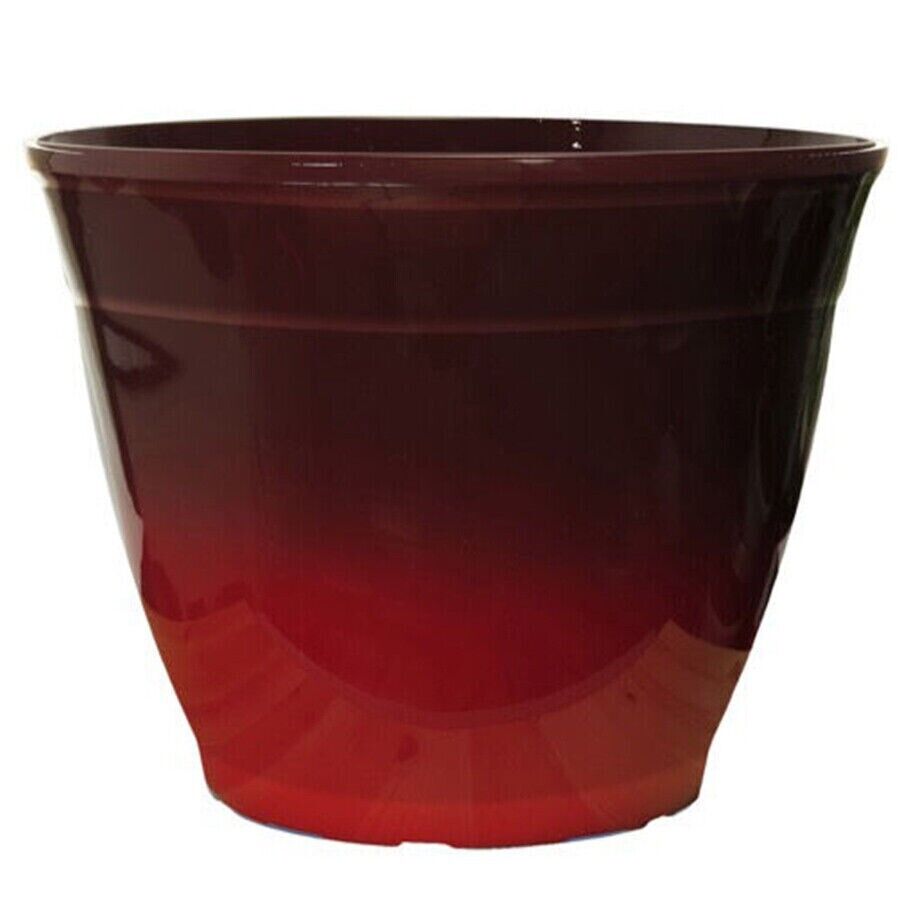 Planters 2Pc Plastic Round Plant Pot 38cm Tall 22L Outdoor Garden Home Decor