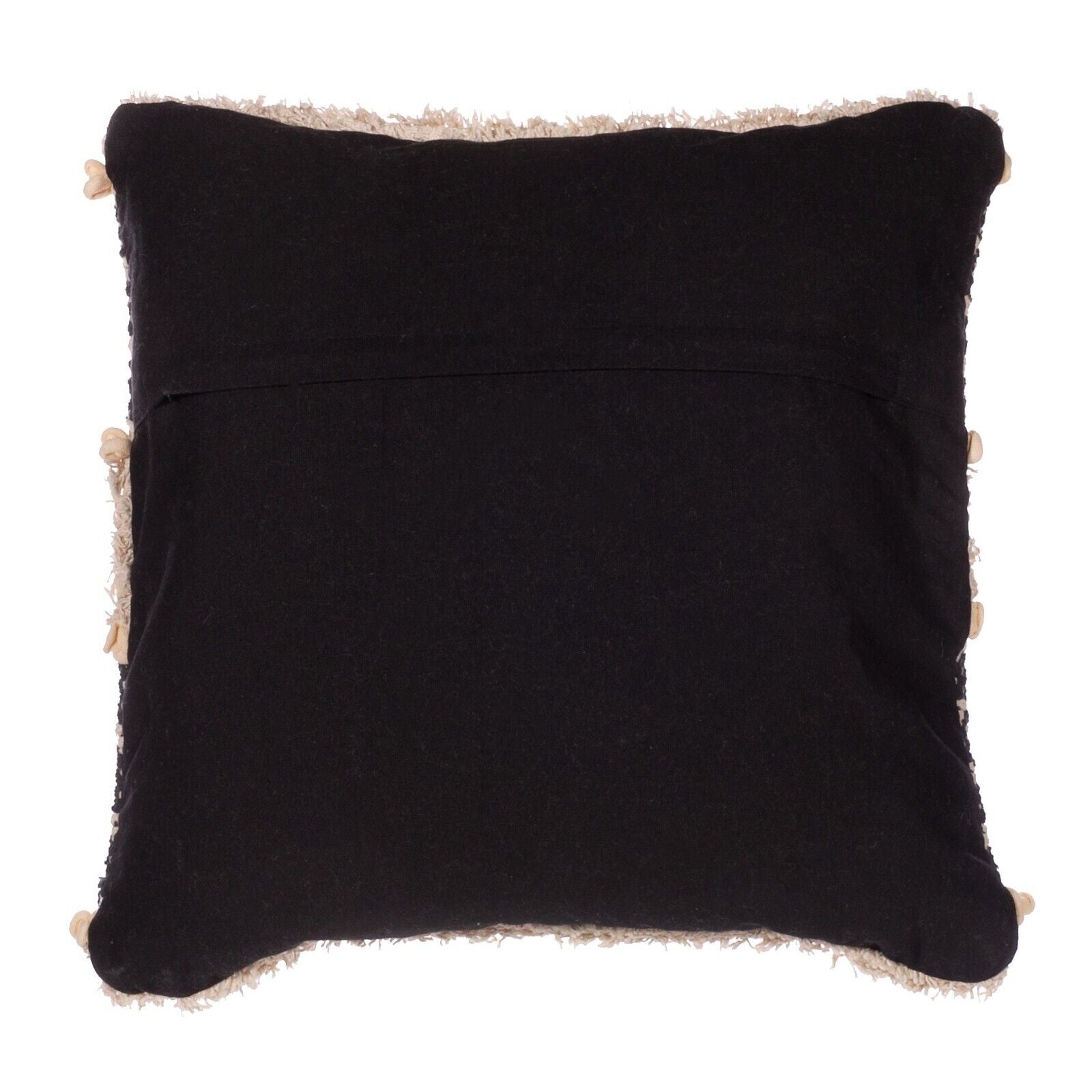 2Pcs Knitted Filled Diamond Cushion 40x40cm Luxury Bohemian Sofa Cushions Black