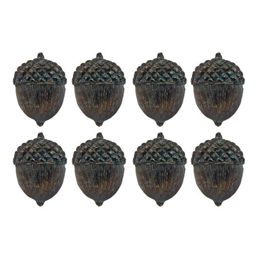 Set of 8 Metal Acorn Knobs Drawer Door Pulls Cabinet Pendant Handles Home Decor