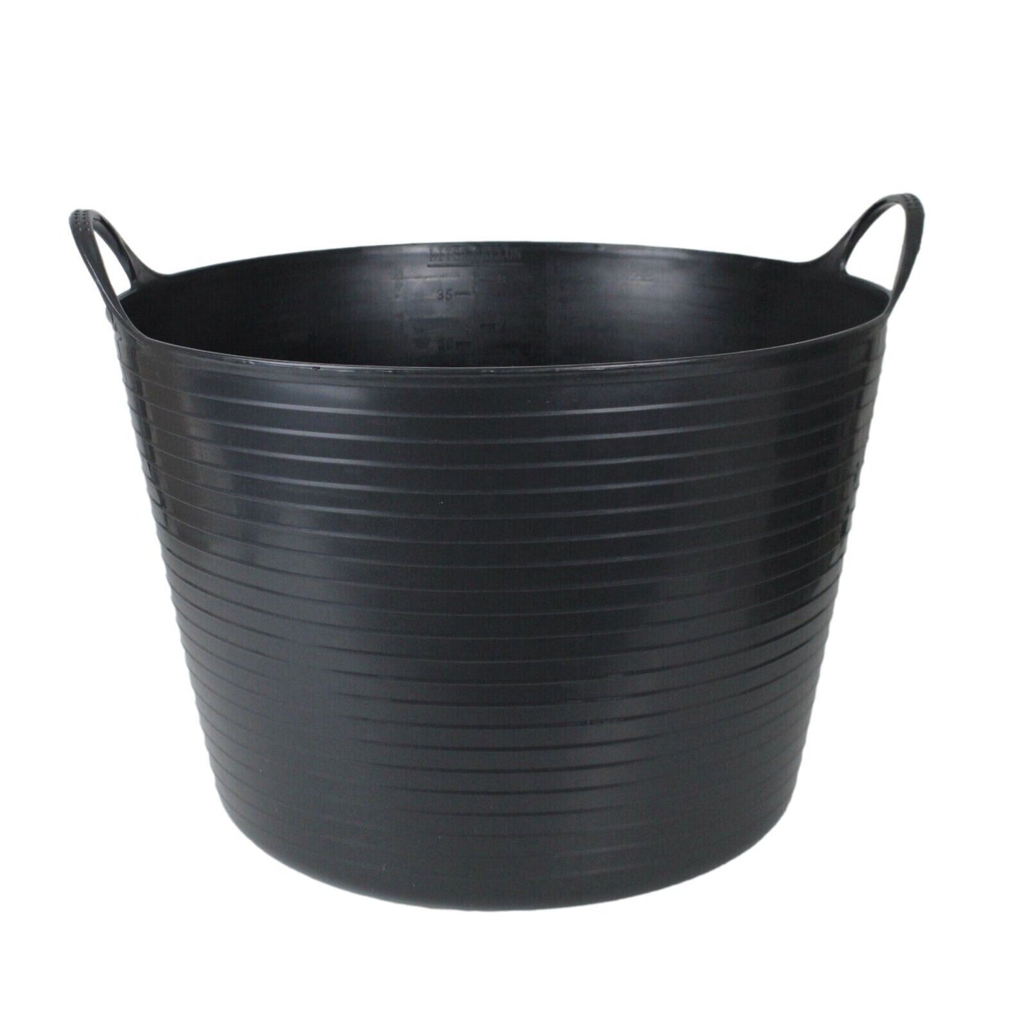 42L Litre Large Flexi Tub Bucket Home Garden Flexible Carry Storage Black Colour