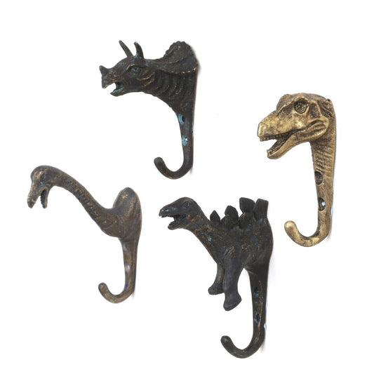 Animal Shaped Dinosaur Metal Vintage Hook Leads Coat Keys Hat Wall Hanger Hook