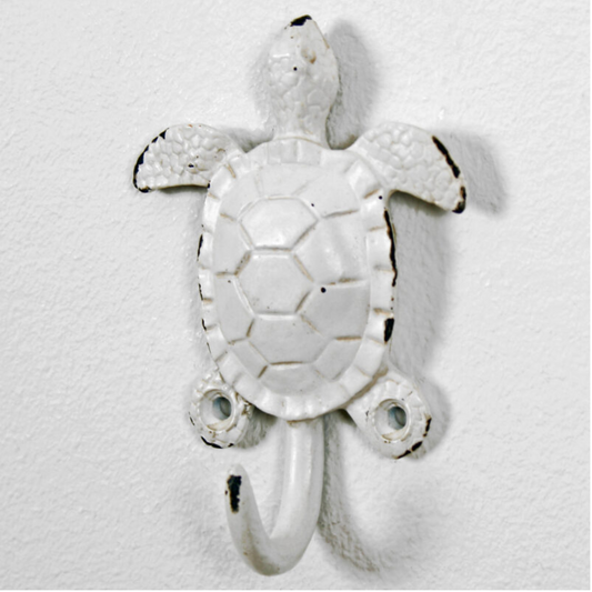 Single Vintage Metal Turtle Shape Wall Mounted Coat Hook Key Storage Hanger Rack