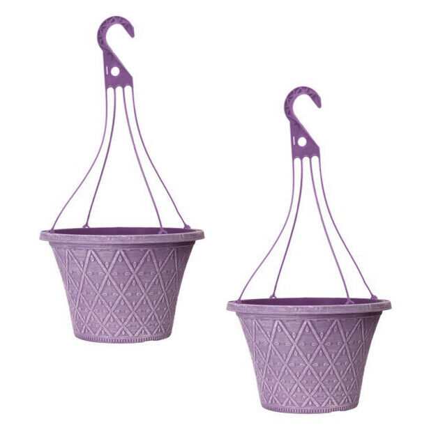 Plastic Summer Spring Planters Plant Pots Hanging Baskets Troughs Powdered Pots