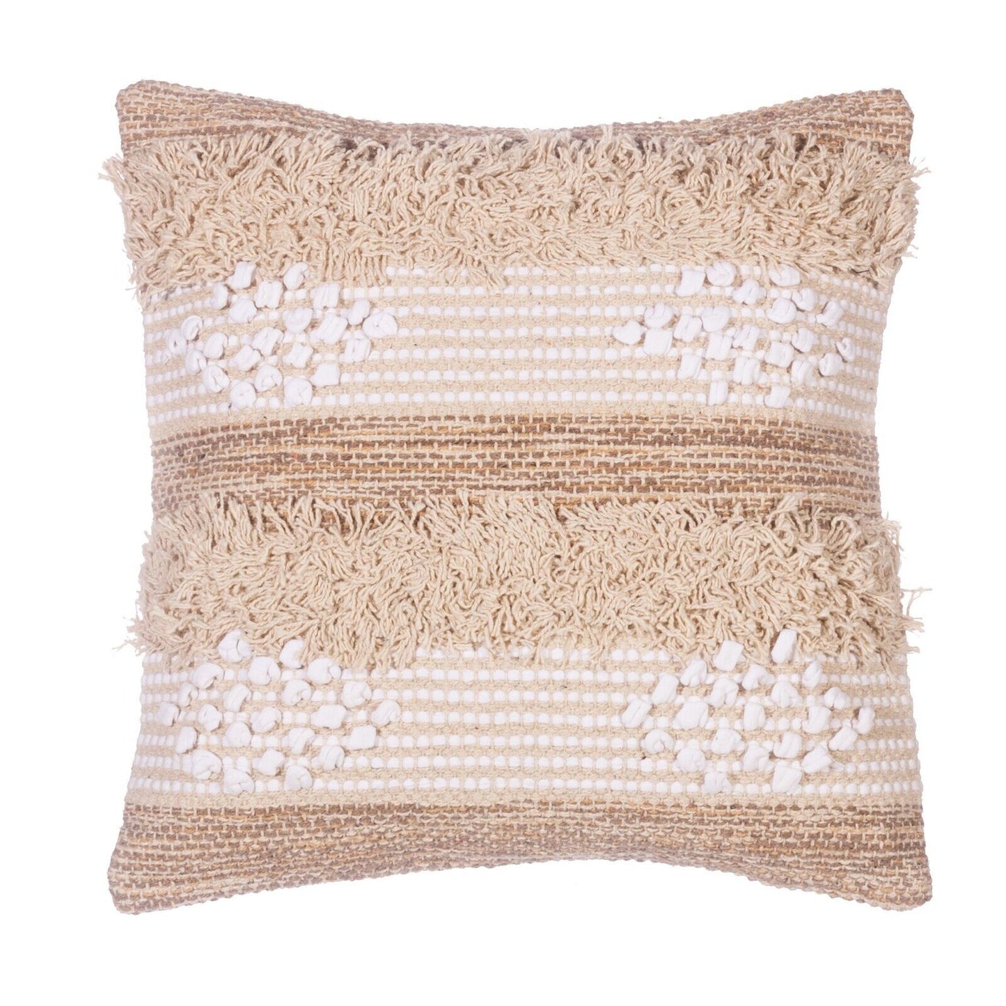 Knitted Filled Diamond Cushion 40x40cm Boho Luxury Bohemian Cushion Home Sofa