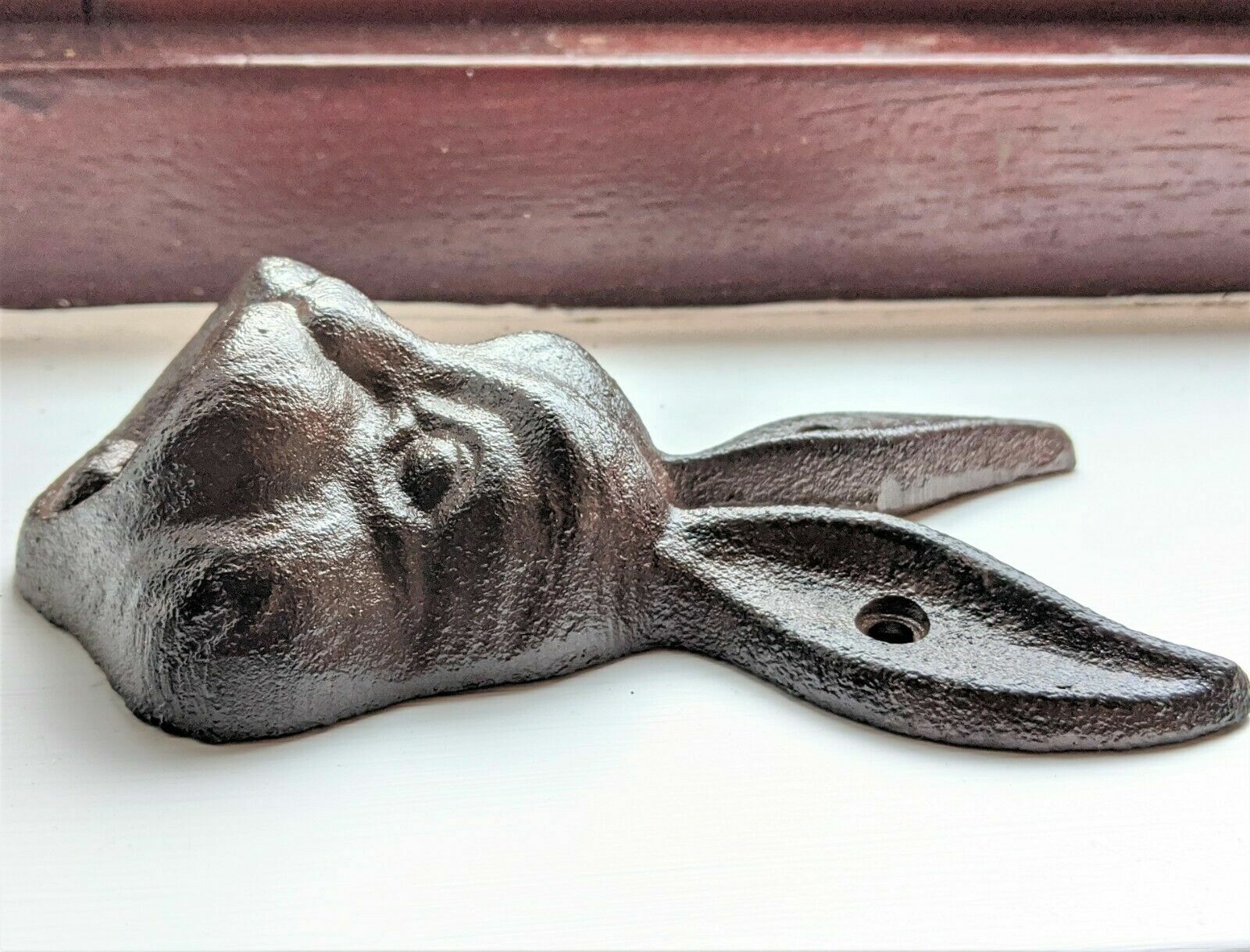 Easter Bunny Bottle Opener Animal Head Wall Mounted Cast Iron Man Cave