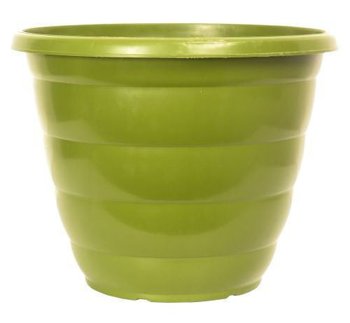 Planter 2 Pcs 30cm Green Beehive Plant Pots Garden Outdoor 9.5L Gloss Patio