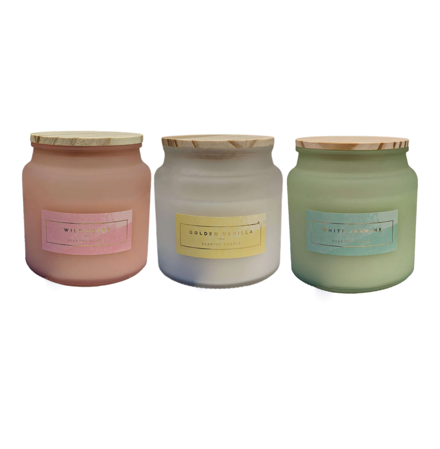 35 Hours Premium Scented Candles Wax In Glass Jar Relaxing Home Decor Fragrances