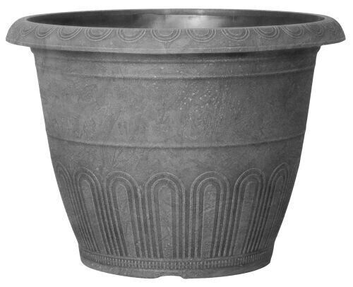 Set of 2 Faux Concrete 33cm Plant Pot Garden 11.5L Outdoor Patio Planters