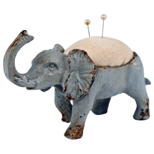 Elephant Pin Cushion Vintage Antique Shabby Chic Style Sewing Home Decor Gift