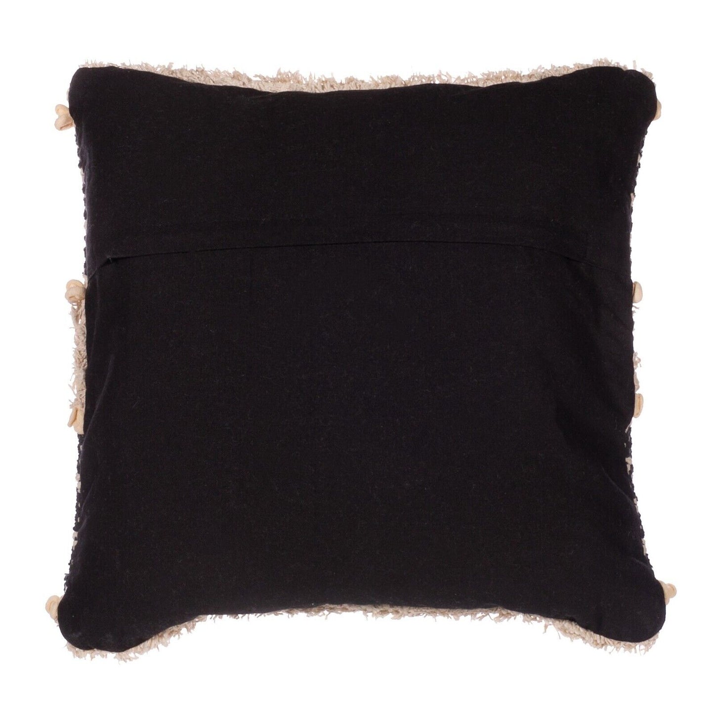 3Pc Knitted Filled Diamond Cushion 40x40cm Luxury Bohemian Sofa Cushions Black