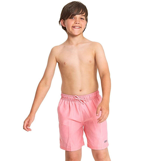 Zoggs Boys Mosman Washed Swim Pool Shorts Pink Medium Beach Costume Trunks