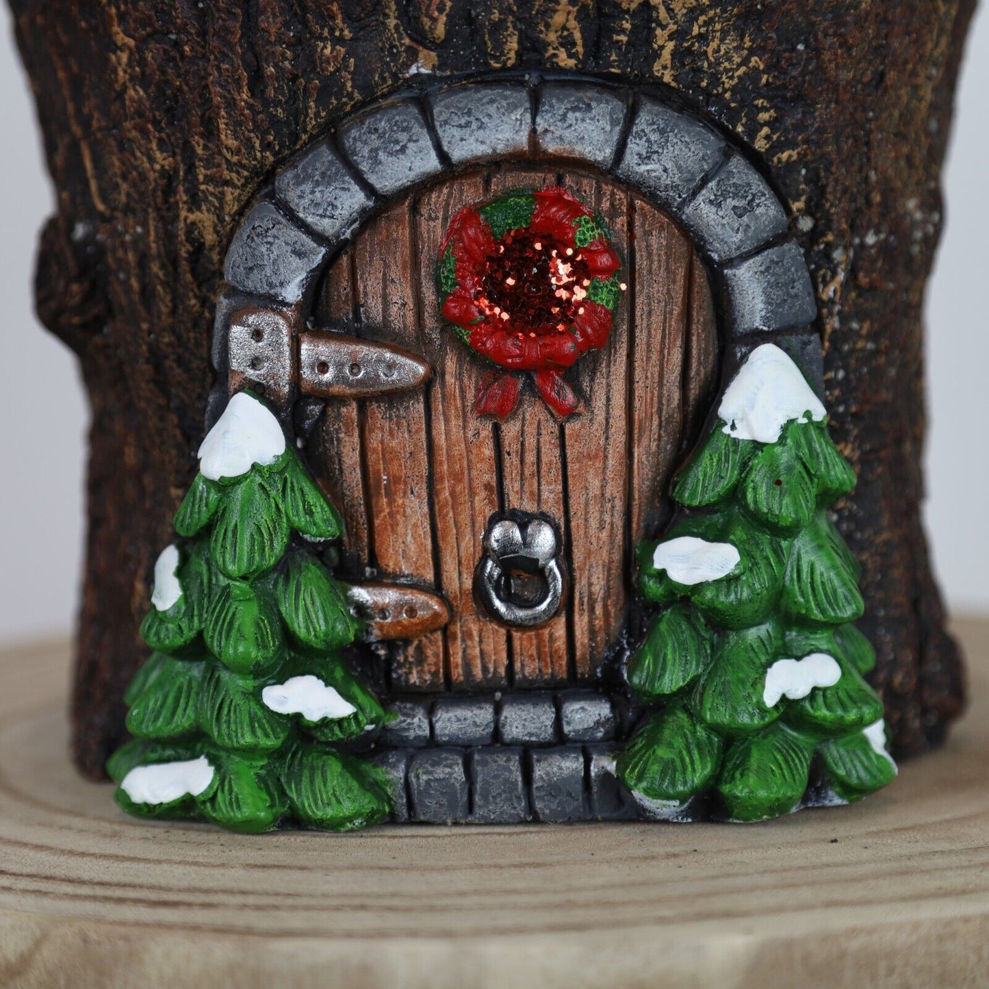 Cement Christmas Fairy House Plant Pot Cover Garden Planter Novelty Ornament