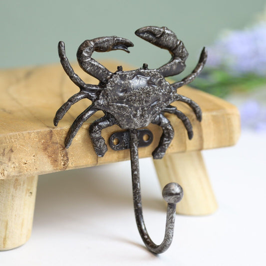 Metal Crab Hook Rustic Vintage Nautical Hook Leads Coat Keys Wall Hanger Hook