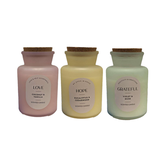 Premium Scented Candles Wax In Glass Jar Relaxing Home Decor Fragrances